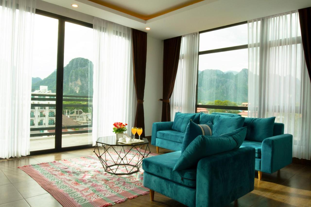 Vang Vieng Topview Hotel Bagian luar foto